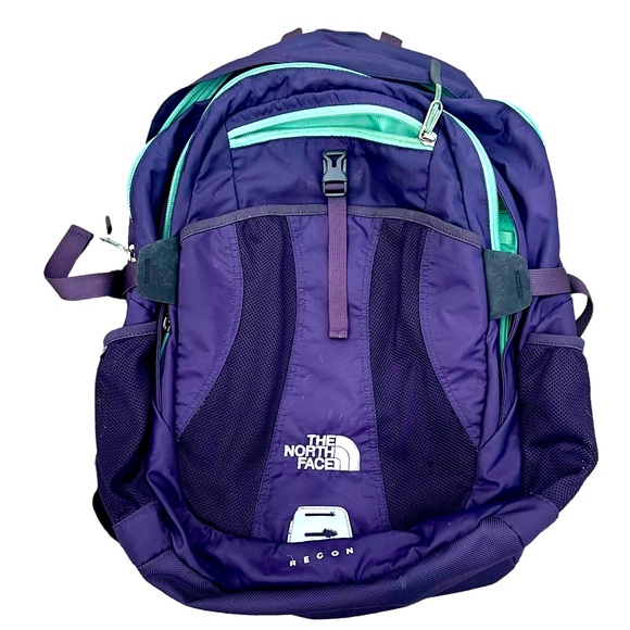 The North Face Handbags - THE NORTH FACE “Recon” backpack/laptop/book bag. Purple/green. EUC